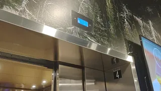 brand new otis series 7 MRL elevators at Scheels in Colorado Springs Colorado