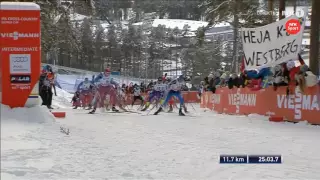 SUPER FINISH Sergey Ustiugov wins 15km mass start [F] Falun 2016