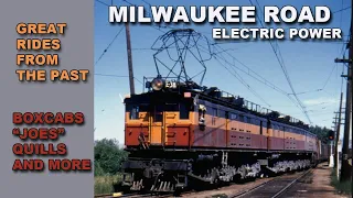 MILWAUKEE ROAD ELECTRIC LOCOMOTIVES - COLOR MOVIE FILMS