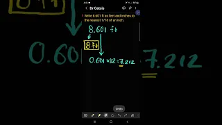 #convert #decimal #feet to #feet and #inches to the nearest #sixteenth of an #inch