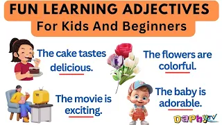 English Adjectives | Fun Learning Adjectives | Basic English Sentences