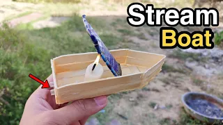How to make a Stream Boat using Ice cream sticks || Boat || Creatorboy || Inventious