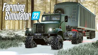 FS 22 - Расчистка СНЕГА и Продажа ЩЕПЫ.  Лесоруб в Глуши  HOLMAKRA # 42