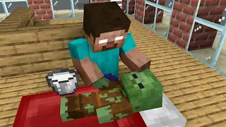 Monster School : Baby Zombie was Homeless - Minecraft Animation