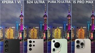 Sony Xperia 1 VI vs Galaxy S24 Ultra vs Huawei Pura 70 Ultra vs iPhone 15 Pro Max Camera Test