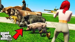 СКОЛЬКО ЖИВОТНЫХ МОЖЕТ УБИТЬ 1 ПУЛЯ В ГТА 5 МОДЫ! ОБЗОР МОДА В GTA 5! ИГРЫ ГТА ВИДЕО MODS