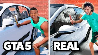 Extreme GTA 5 vs Real Life Challenges