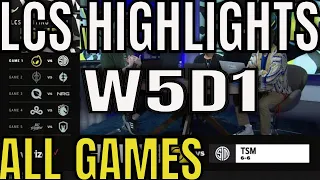 LCS Highlights ALL GAMES W5D1 Summer 2023 | Week 5 Day 1