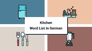 Kitchen Vocabulary in German [91 words in 9 min]