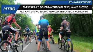 MTBO: Mountainbike-Orienteering, Massstart M50, Fontainebleau 🇫🇷, June 6 2022