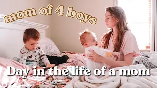 I'M BACK! DAY IN THE LIFE OF A STAY AT HOME MOM OF 4 | LIFE WITH AN INFANT AND 3 TODDLERS