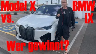 Tesla Model X vs. BMW iX - Wer gewinnt?