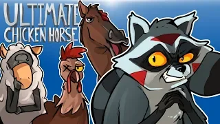 WE PLAYED ULTIMATE CHICKEN HORSE! (With Cartoonz, Ohm & Squirrel)