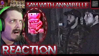 OVERNIGHT - 3AM in WARREN MUSEUM with THE REAL ANNABELLE | VHS TAPE UNCUT | REACTION
