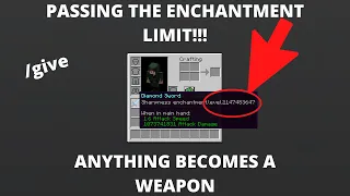 How To Pass the Enchantment Limit in Minecraft Using Commands (OP Weapons)(1.16+)