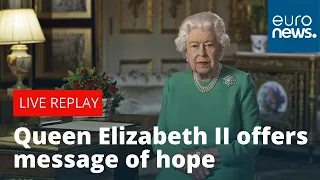 Queen Elizabeth II addresses UK in rare public broadcast amid coronavirus pandemic