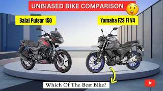 🚀Bajaj Pulsar 150 vs Yamaha FZS Fi V4 - Ultimate Motorcycle? 🔥