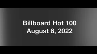 Billboard Hot 100- August 6, 2022