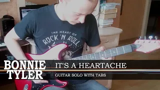 Bonnie Tyler - It's a heartache (guitar solo with tabs)