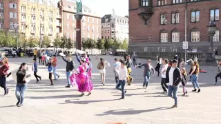 Flashmob de marinera en Dinamarca