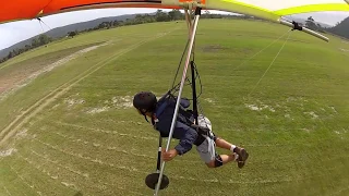 Hang gliding Perfect landing at Sedgefield South Africa 2018