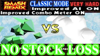 Smash Remix - Classic Mode Gameplay with Polygon Marina (VERY HARD) No stock loss