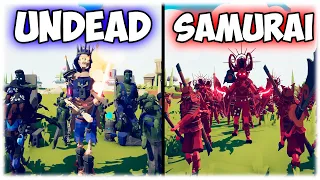 🔴 Samurai Showdown: Epic Battle Against the Undead in TABS! 🔴#tabs #game #simulator