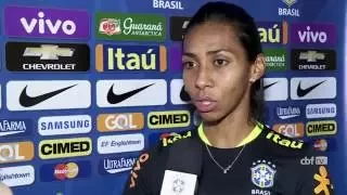 Bruna Benites: "O Brasil ao lado de sua torcida é muito forte"