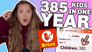 I HAD 385 KIDS IN ONE YEAR ON BITLIFE! *NEW WORLD RECORD*