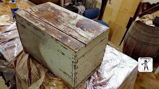 restoration of an ancient centenary chest