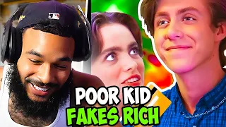 ClarenceNyc Reacts To Poor Kid FAKES RICH For A Girl, He Instantly Regrets It Dhar Mann!