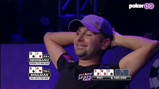 Sickest Runout Ever! Daniel Negreanu Shocked!