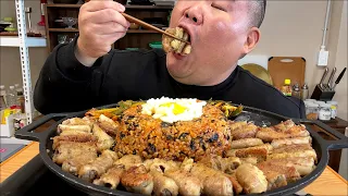 한우곱창 4인분+볶음밥먹방 혼밥이라 3점씩 먹어도 눈치안보임 MUKBANG