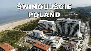 Świnoujście 4K z lotu ptaka. Swinemünde