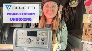 BLUETTI EB70S 800W Portable Power Station Unboxing | Minimalist Van Life | Electricity for Camping |