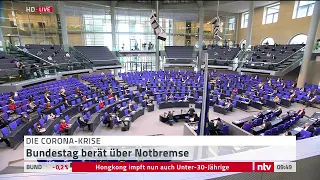 Corona LIVE: Der Bundestag berät über die Notbremse