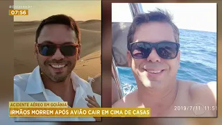 ACIDENTE AÉREO EM GOIÂNIA: IRMÃOS MORREM APÓS AVIÃO CAIR EM CIMA DE CASAS