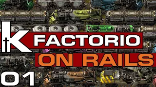 Factorio On Rails | 01 | Unloading Station Review | Factorio Train Base Let's Play