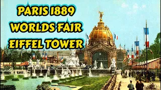 1889 Paris Worlds Fair Map in person (Eiffel Tower)