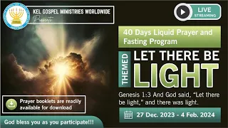 Live || 40 Days Liquid Prayer & Fasting | Day 26 - Fruits Of The Spirit | 21 Jan 2024 || 12am-1:30am