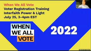 IPL's Voter Registration Training with When We All Vote