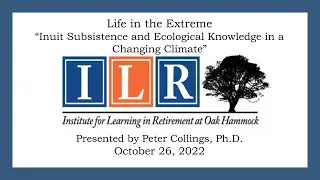 Life in the Extreme October 26, 2022 Peter Collings, Ph D