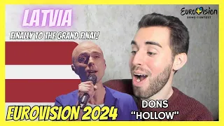 SPANISH REACTS 🇱🇻 DONS "HOLLOW" | LATVIA EUROVISION 2024 | Live Reaction and Review | Supernova 2024