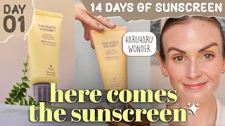 💛 14 DAYS OF SUNSCREEN | DAY 1 - HaruHaru Wonder Airyfit Daily Sunscreen