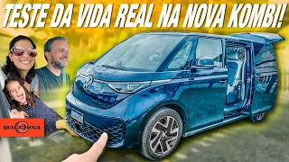 Usei a nova Kombi elétrica no dia a dia e vou mostrar se vale a pena! VW I.D Buzz