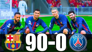 FIFA 23 | RONALDO, MESSI, MBAPPE, NEYMAR, ALLSTARS | BARCELONA 90-0 PSG | UCL FINAL | PS5 4K 60FPS