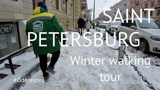 SAINT PETERSBURG Winter walking tour February 2022 4K