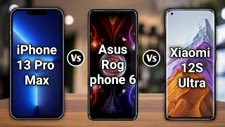 Asus ROG Phone 6 Vs iPhone 13 Pro max Vs Xiaomi 12S Ultra#comparison,#bestsmartphone,#trending,#2022