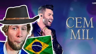 AMERICANO REAGINDO A SERTANEJO PELA PRIMEIRA VEZ - GUSTTAVO LIMA - CEM MIL [REACT]