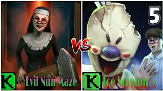 Evil Nun Maze VS Ice Scream 5 Official Release Date and App Size